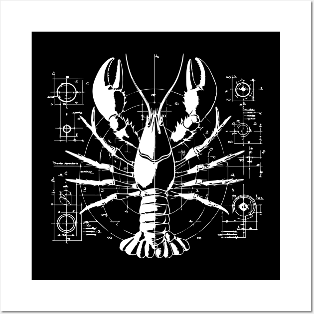 crayfish design Wall Art by lkn